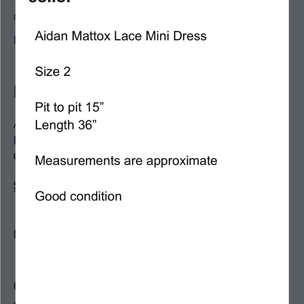 Aidan Mattox Black Lace Trim Dress - Picture 8 of 12